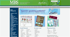 Desktop Screenshot of mbsdental.com