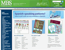 Tablet Screenshot of mbsdental.com